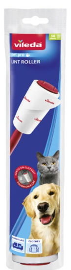 SPAZZOLA LEVAPELUCCHI VILEDA PET PRO LINT ROLLER 58 FOGLI